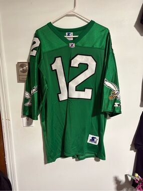 *grail* rare 90’s Randall Cunningham Kelly green eagles jersey